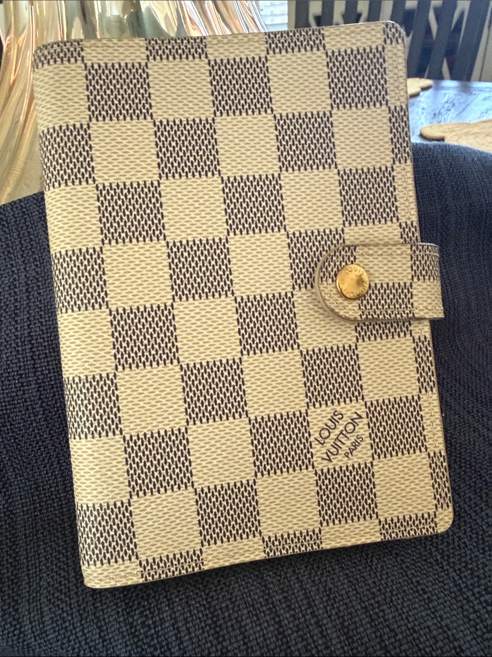 Louis Vuitton Damier Azur Agenda Passport Cover